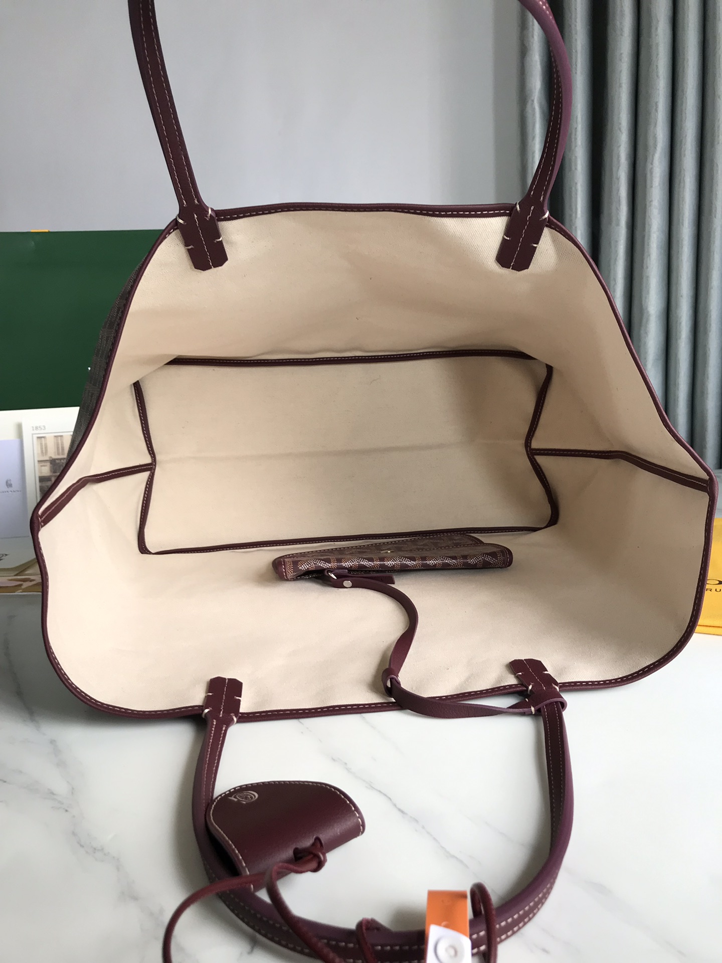 GOYARD Goyardine Saint Louis PM  Burgundy