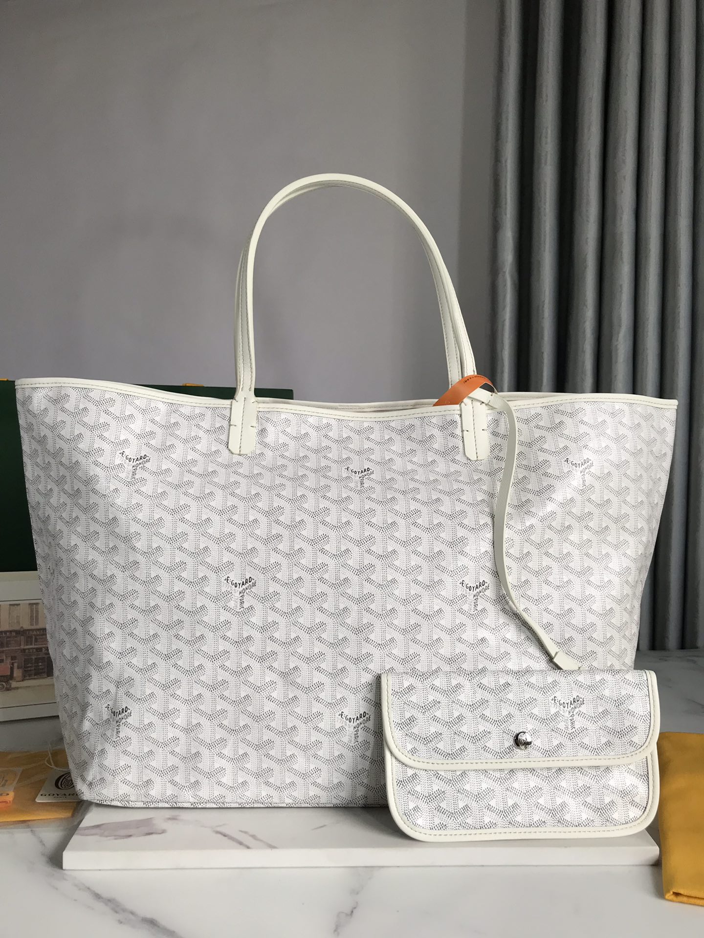 GOYARD Goyardine Saint Louis PM white