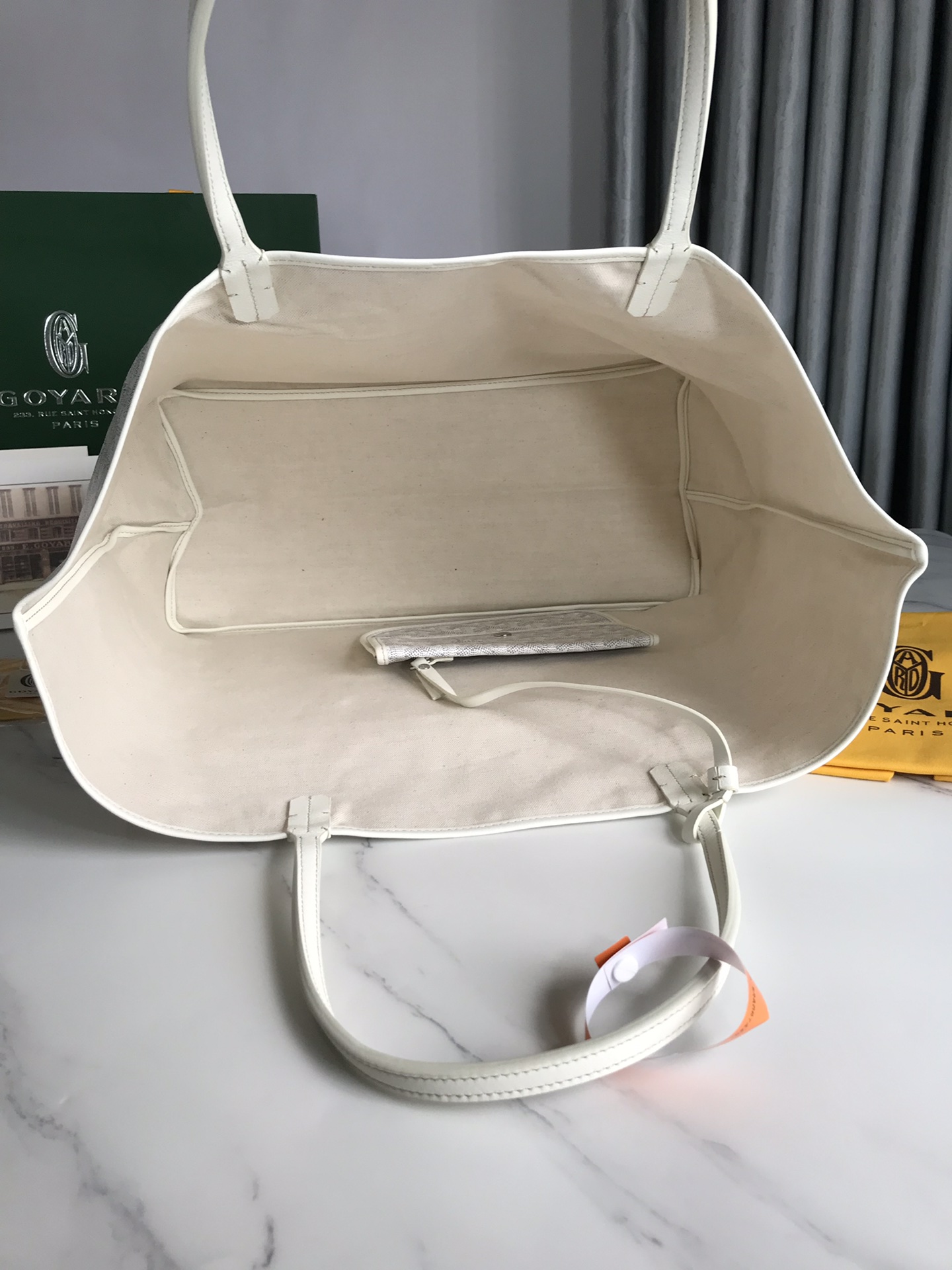 GOYARD Goyardine Saint Louis PM white