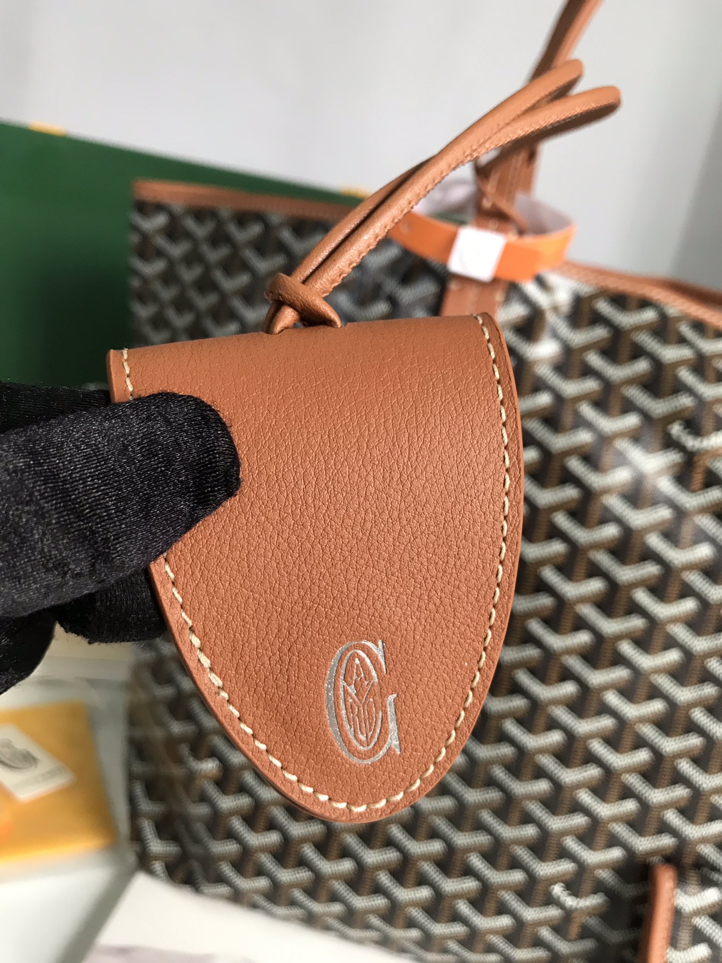 GOYARD Goyardine Saint Louis PM black brown 1370123