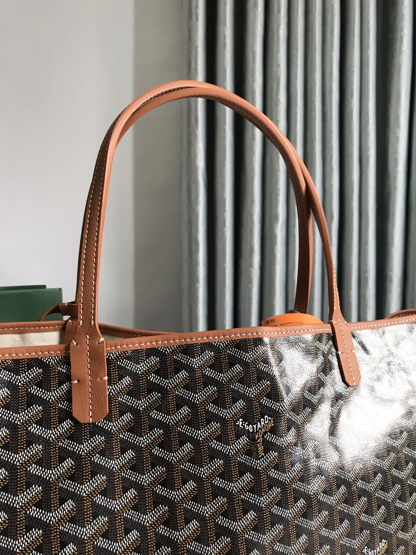 GOYARD Goyardine Saint Louis PM black brown 1370123