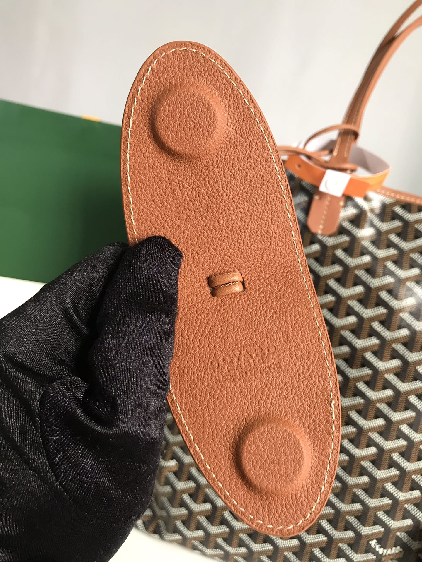 GOYARD Goyardine Saint Louis PM black brown 1370123