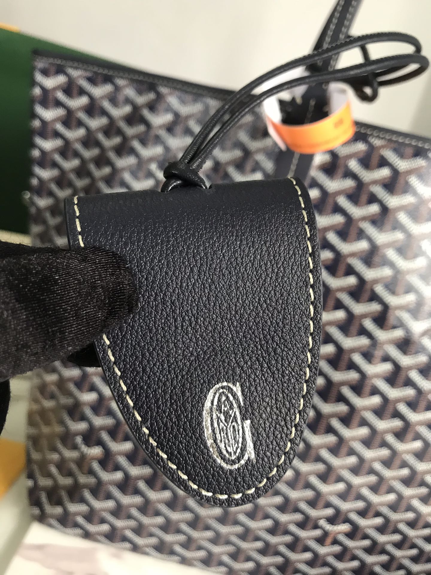 GOYARD Goyardine Saint Louis PM black brown1370123