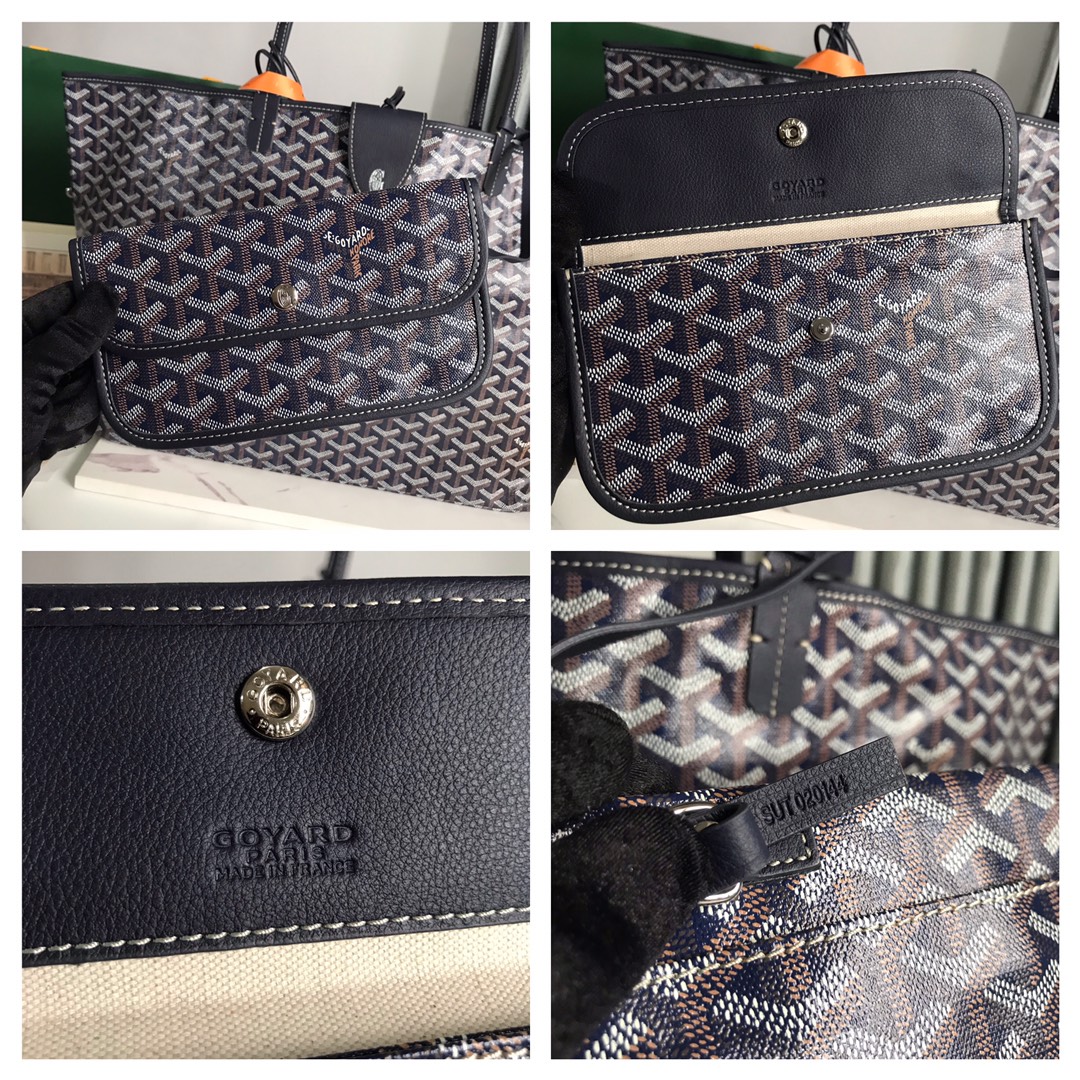 GOYARD Goyardine Saint Louis PM black brown1370123