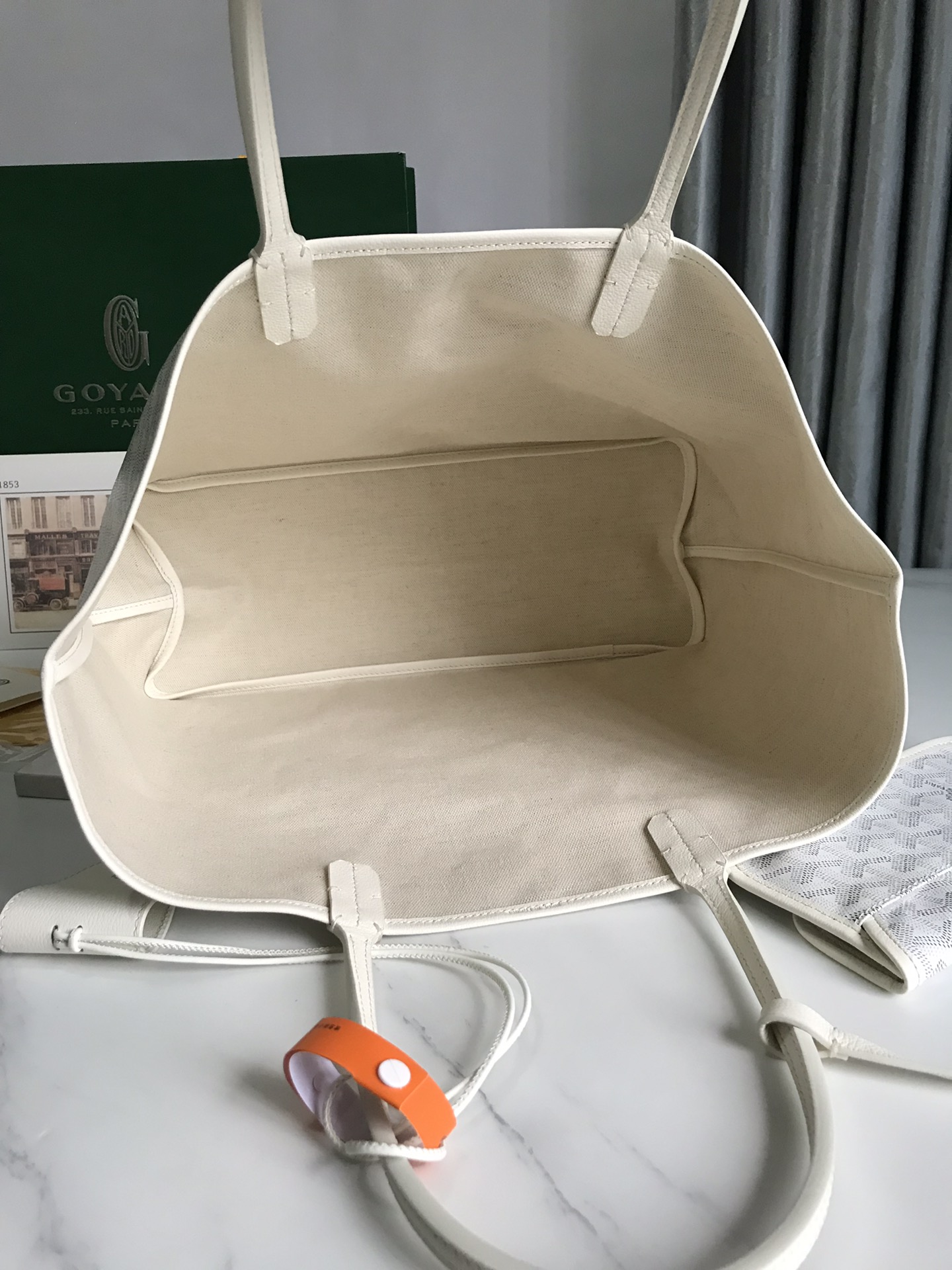 Goyard Pre-Loved Saint Louis PM bag for Women - White in