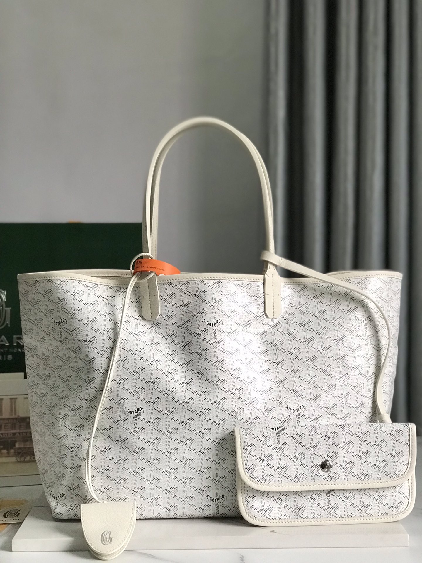 Goyard Pre-Loved Saint Louis PM bag for Women – White in