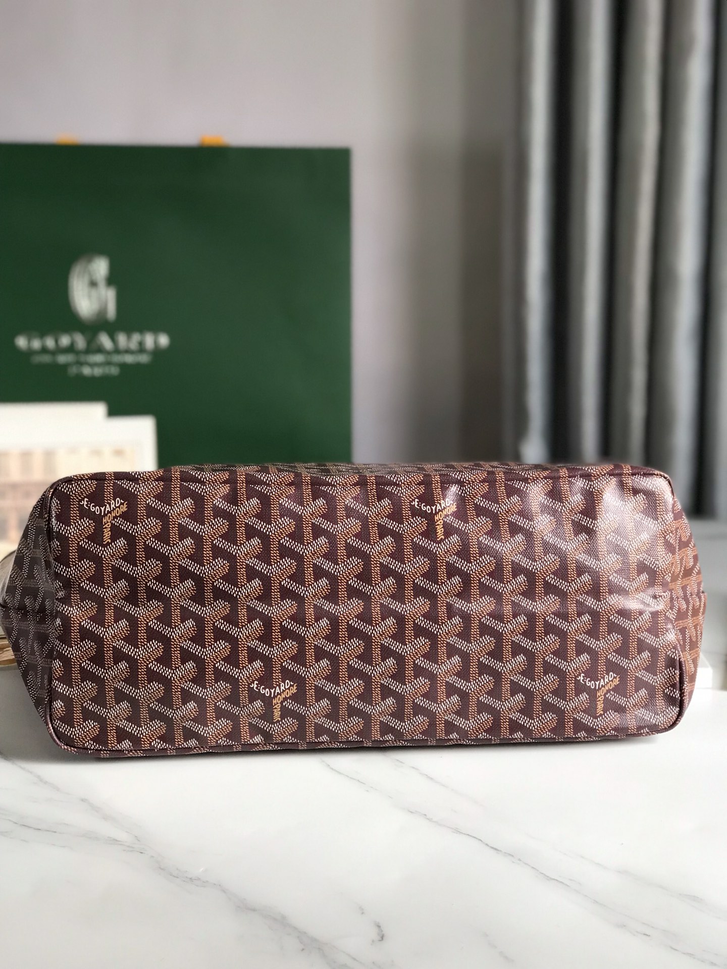 GOYARD Goyardine Saint Louis PM brown red 1370123
