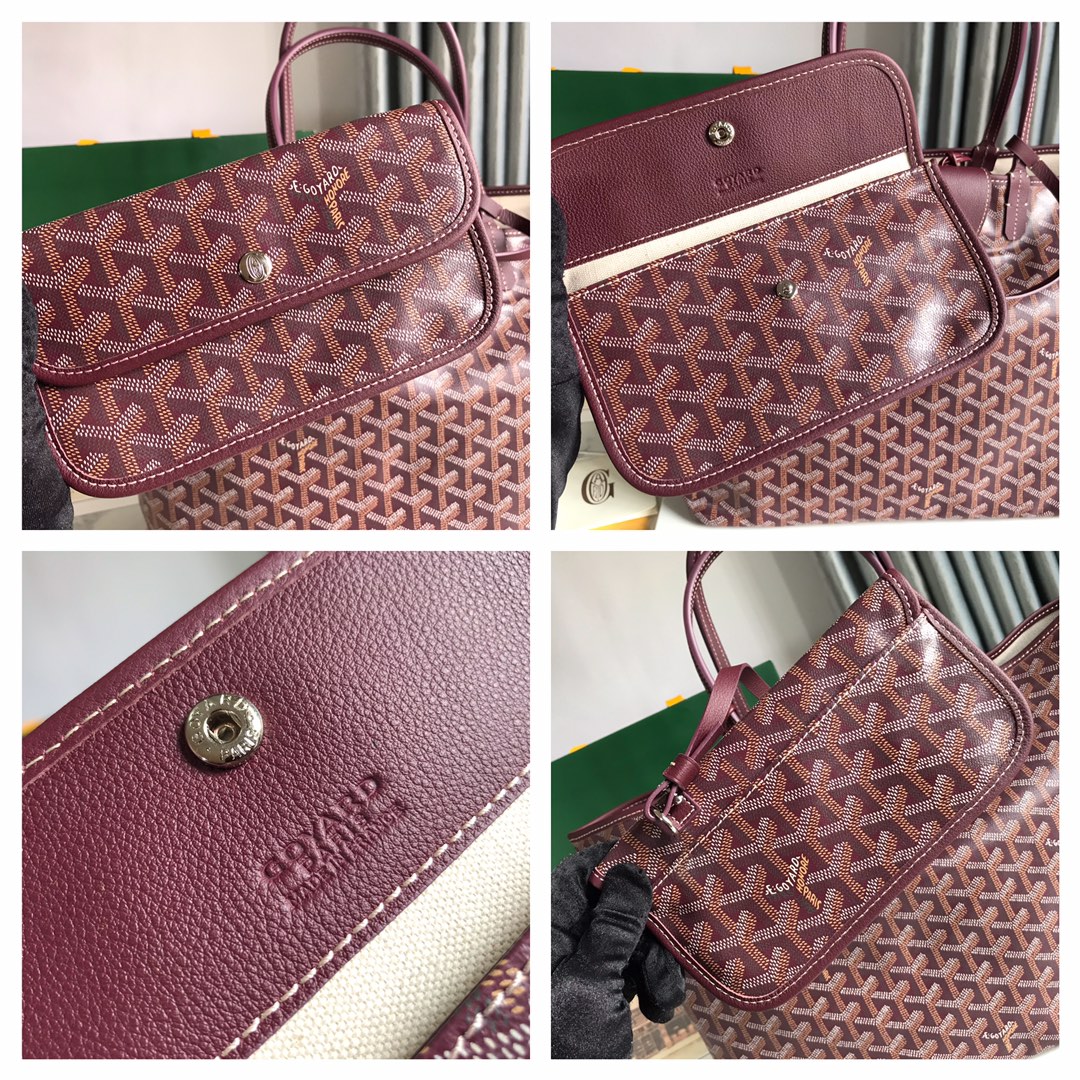 GOYARD Goyardine Saint Louis PM brown red 1370123