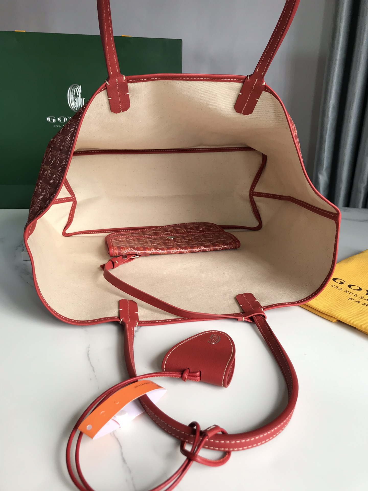 GOYARD Goyardine Saint Louis PM red 1370123
