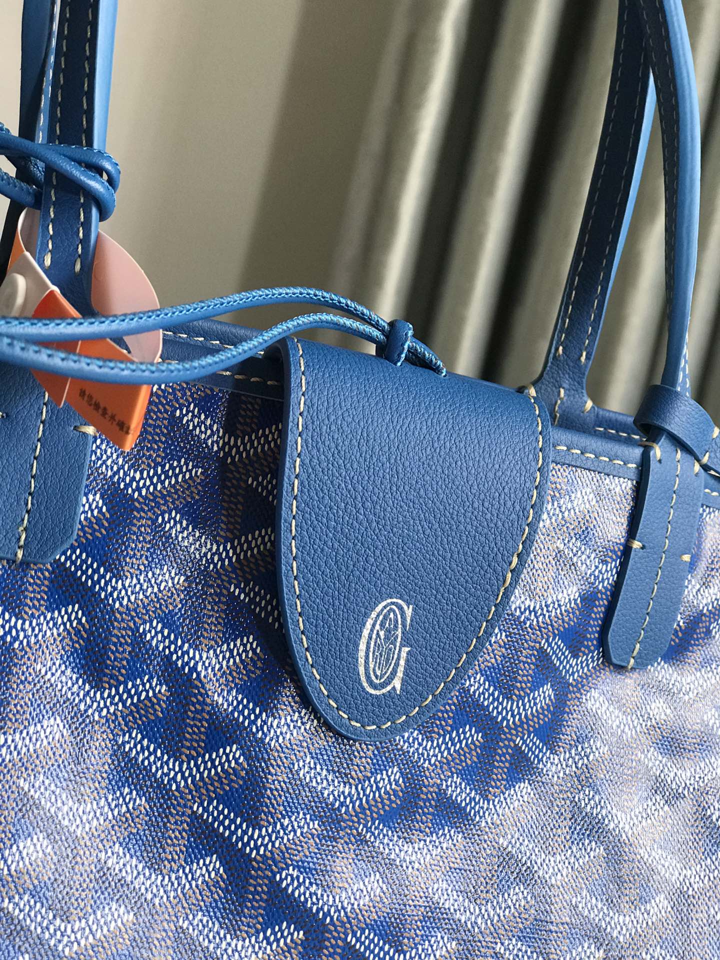GOYARD Goyardine Saint Louis PM Sky Blue 1370123