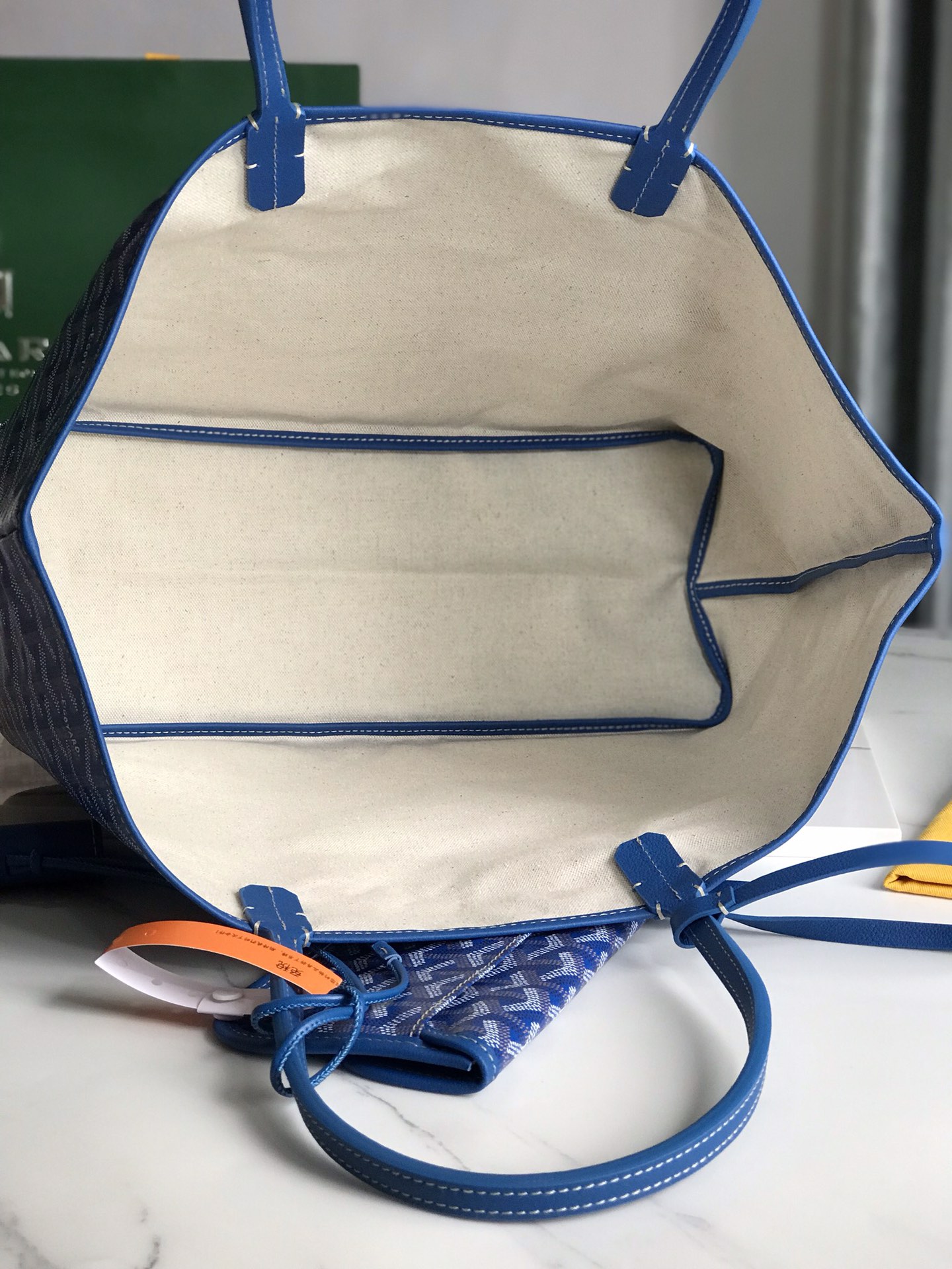 GOYARD Goyardine Saint Louis PM Sky Blue 1370123