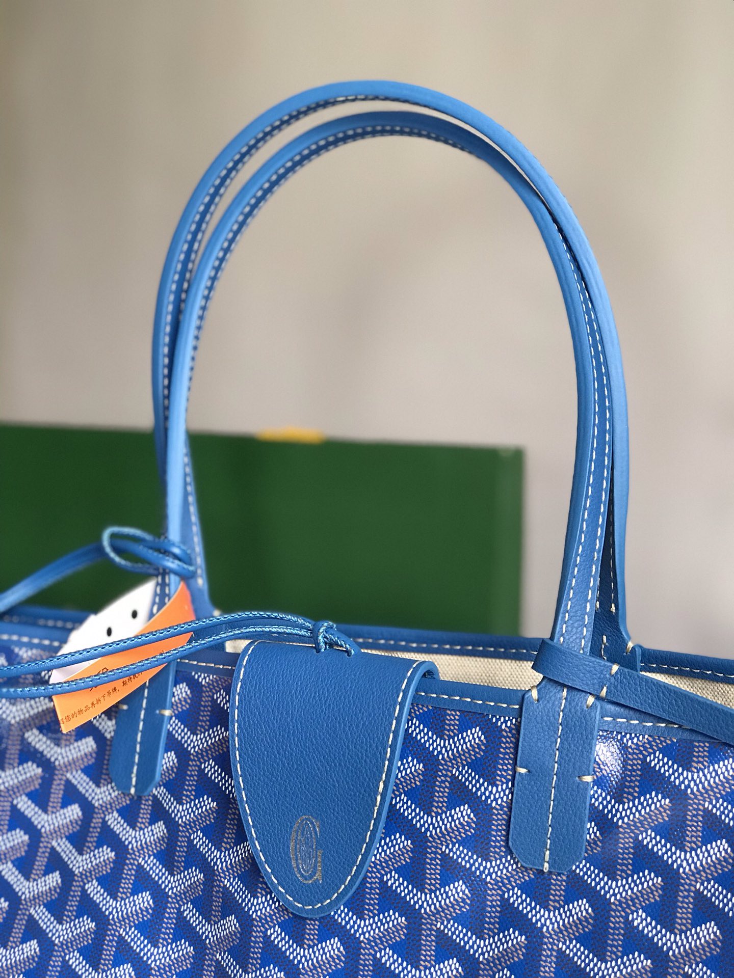 GOYARD Goyardine Saint Louis PM Sky Blue 1370123