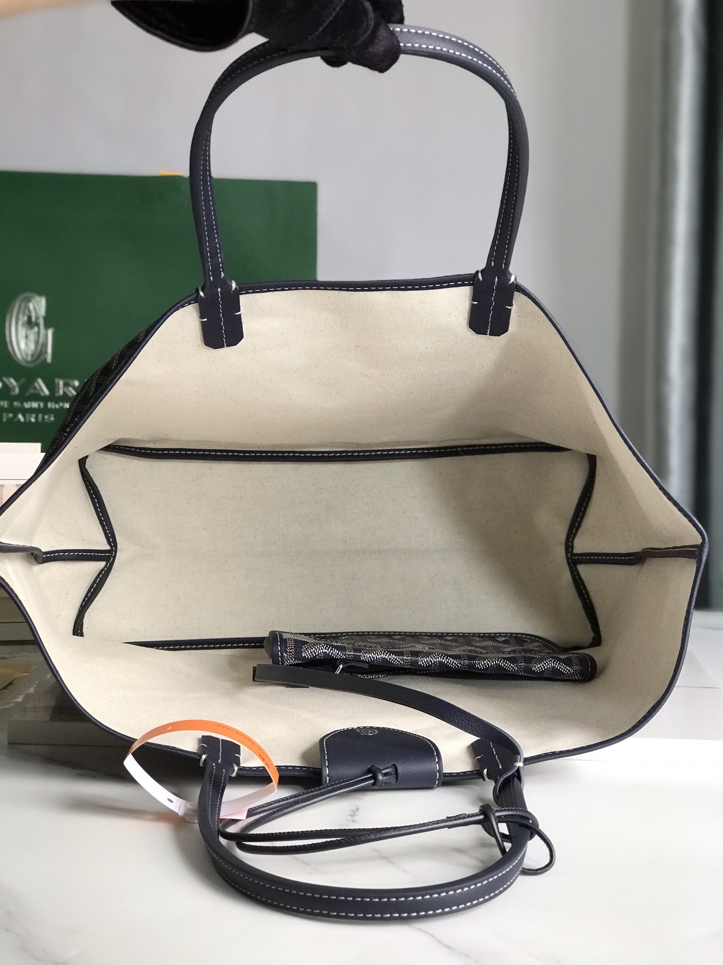 Goyard Saint Louis Tote Bag PM Black 120893735 | eBay