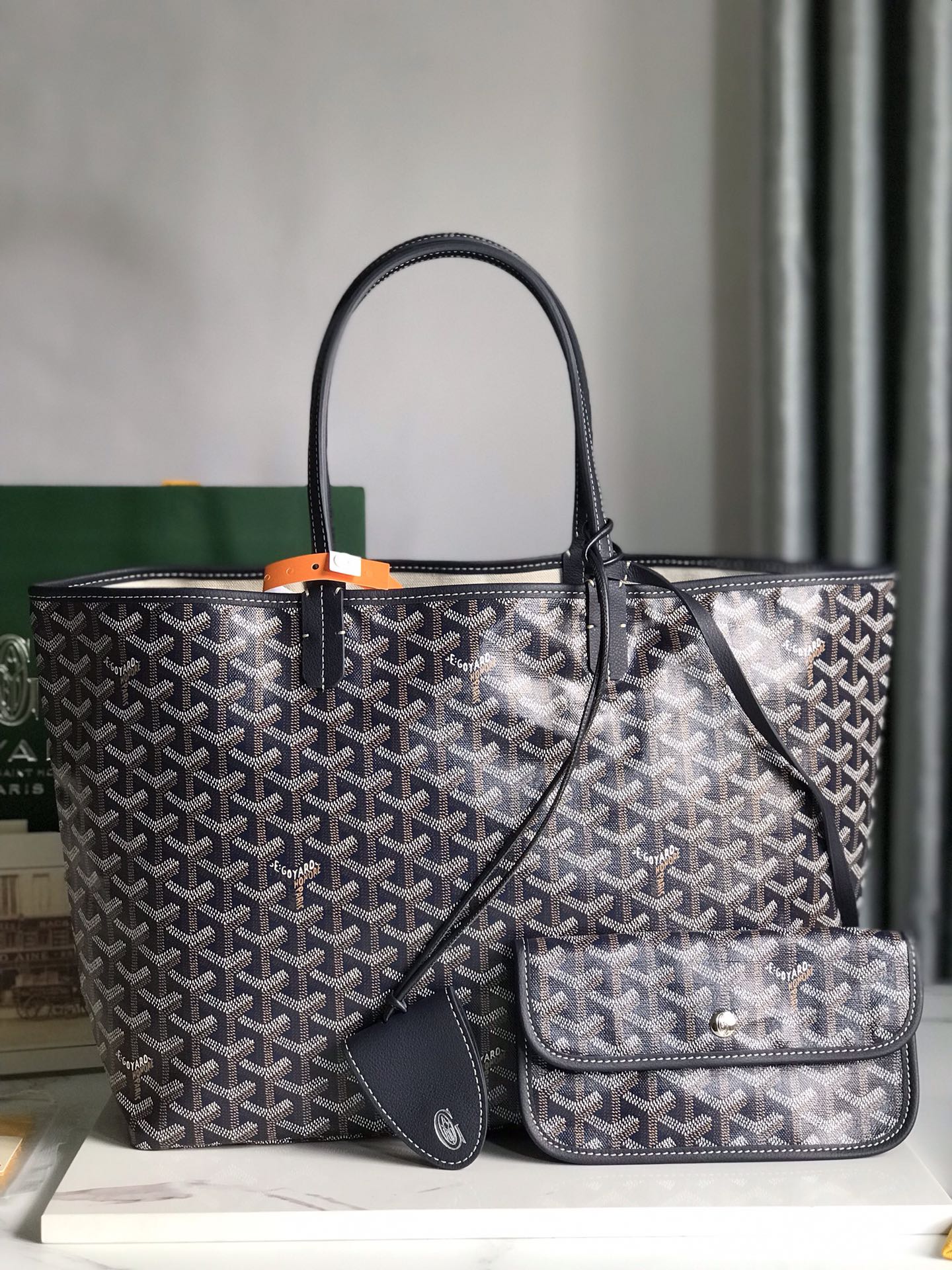 Goyard Saint Louis Tote Bag PM Black 120893735 | eBay