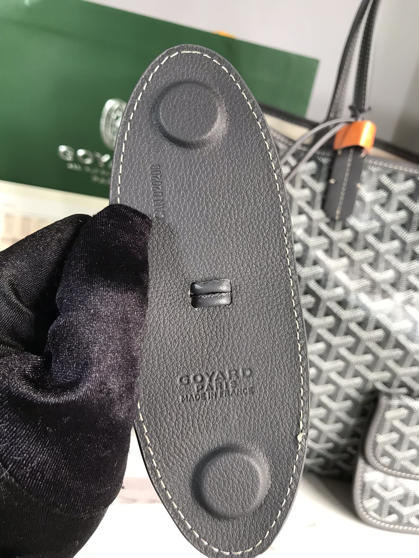 Goyard Grey Goyardine Coated Canvas and Leather Saint Louis