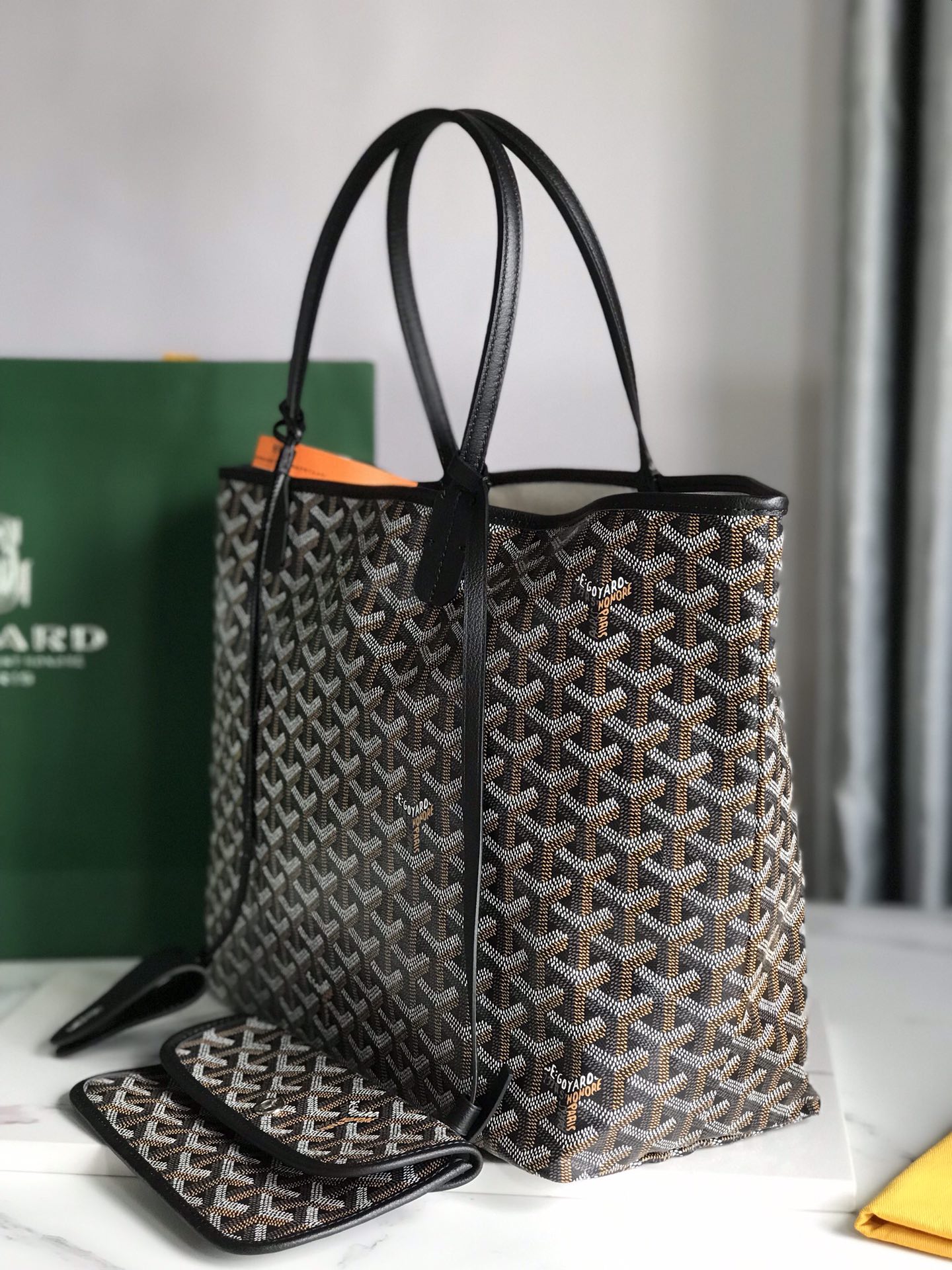 GOYARD Goyardine Saint Louis GM Black 1186573 |