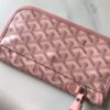 Goyard Pearly Coral Goyardine Canvas And Chevroches bang in pink