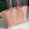 Goyard Pearly Coral Goyardine Canvas And Chevroches bang in pink