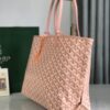 Goyard Pearly Coral Goyardine Canvas And Chevroches bang in pink