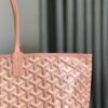 Goyard Pearly Coral Goyardine Canvas And Chevroches bang in pink