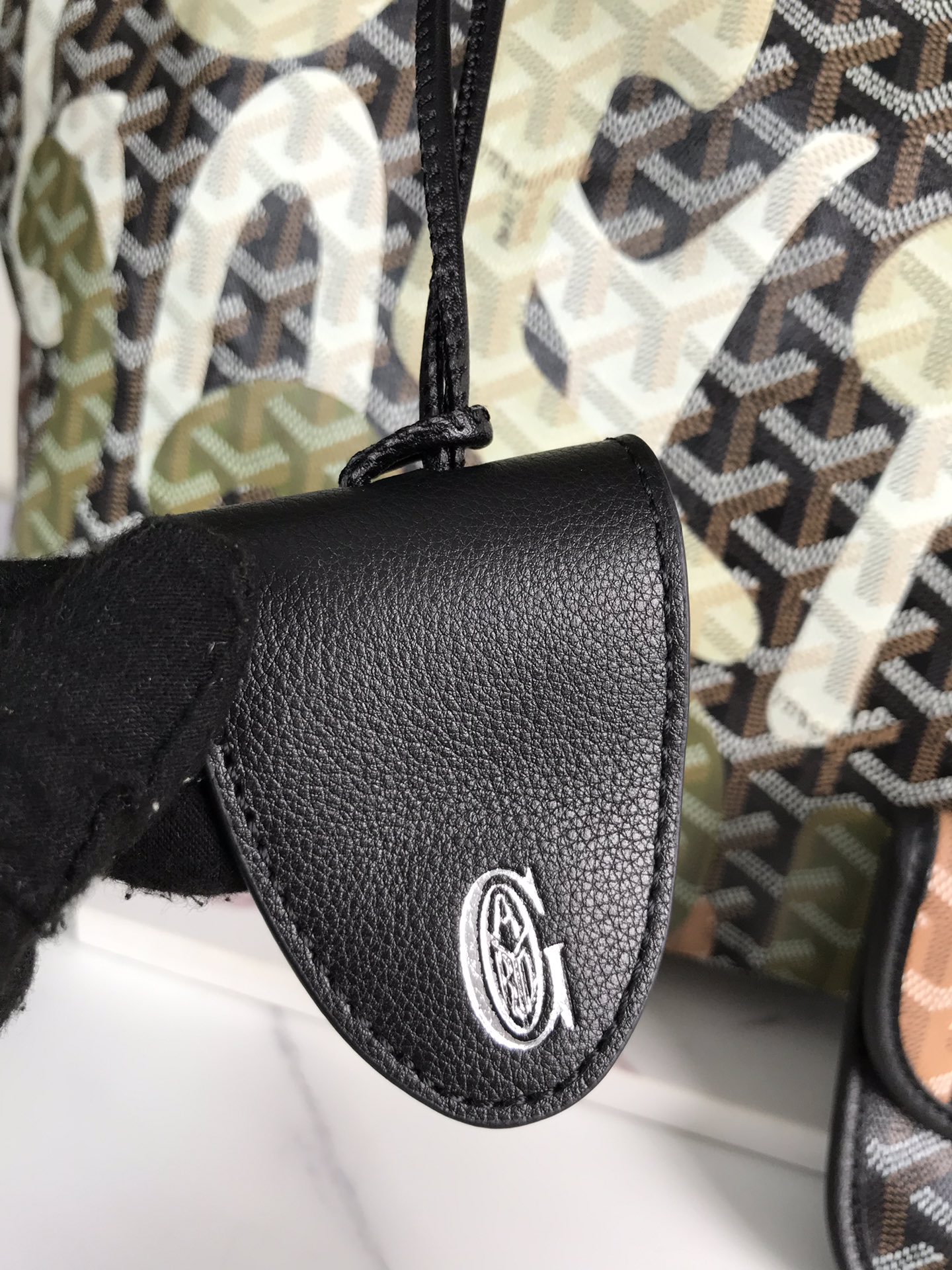 Goyard Saint Louis PM Tote Bag Lettres Camouflage Khaki