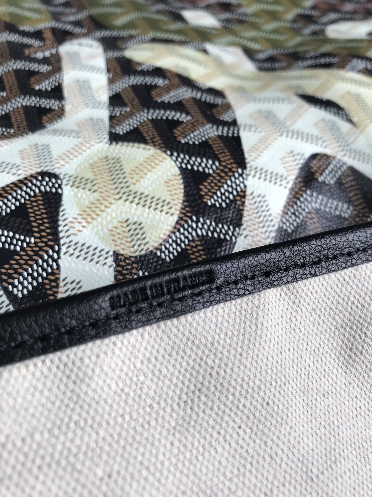 Goyard Saint Louis PM Tote Bag Lettres Camouflage Khaki