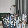 Goyard Saint Louis PM Tote Bag Lettres Camouflage Blue Pu