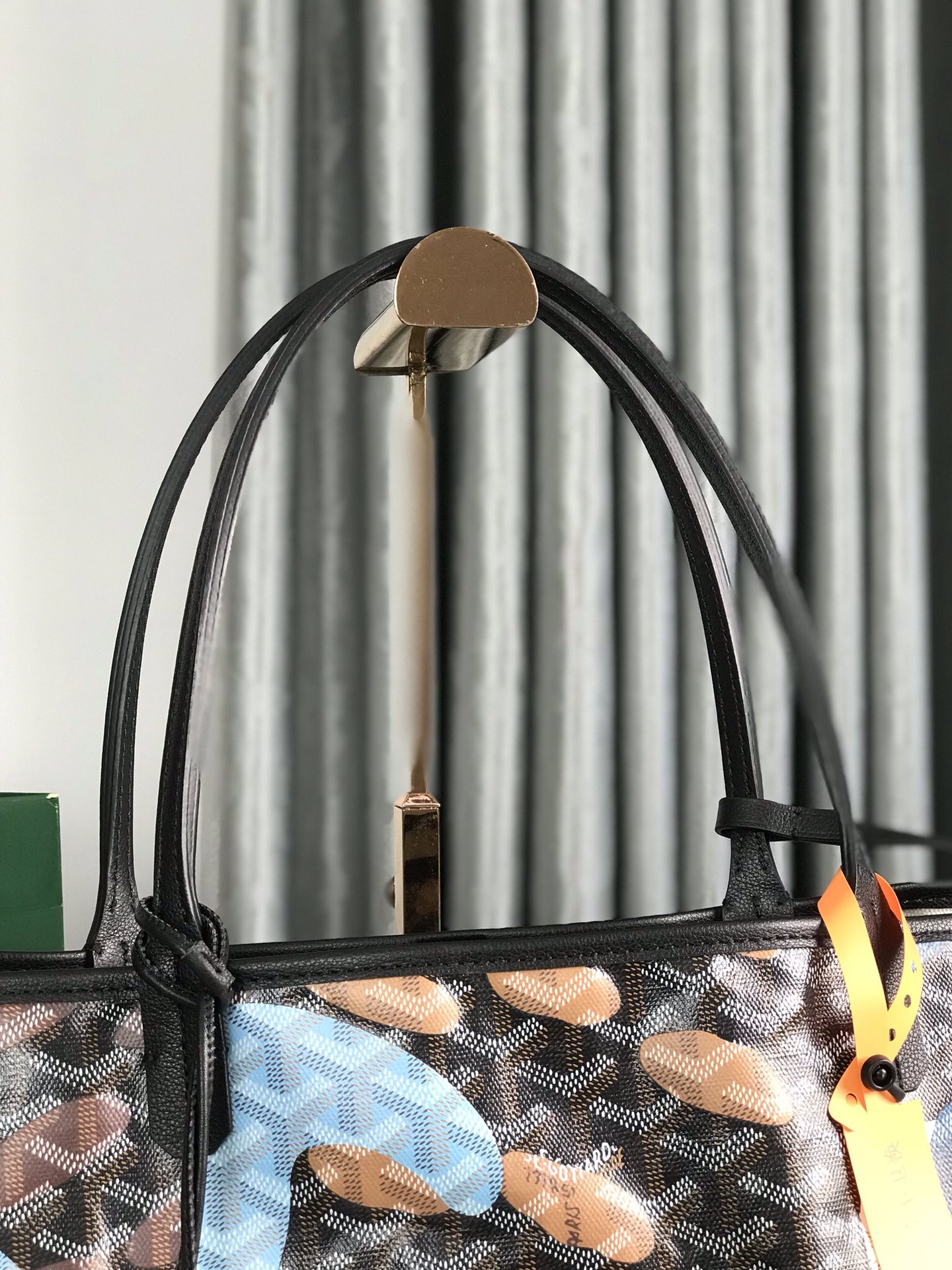 Goyard Saint Louis PM Tote Bag Lettres Camouflage Blue Pu