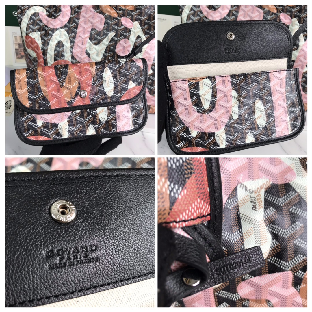 Goyard Saint Louis GM Tote Bag Lettres Camouflage Pink L/d