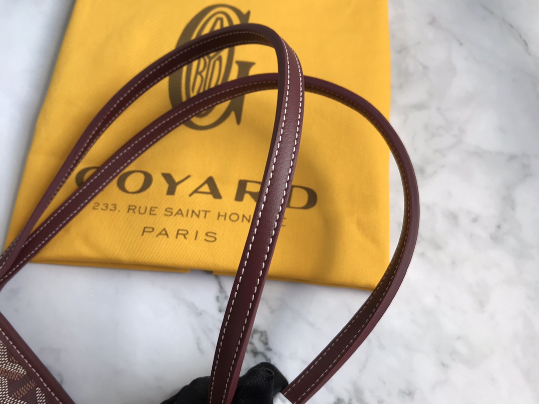 Goyard Burgundy PVC Leather Artois PM Tote Bag Goyard