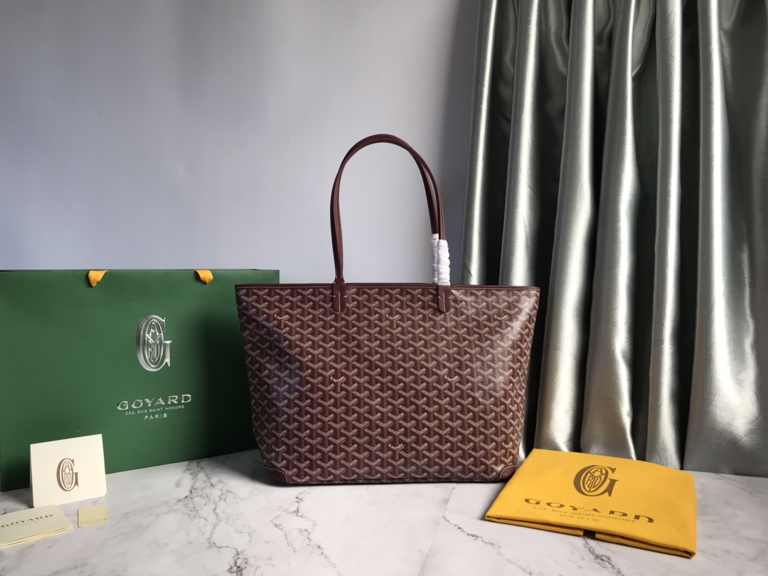 Goyard Burgundy PVC Leather Artois PM Tote Bag Goyard