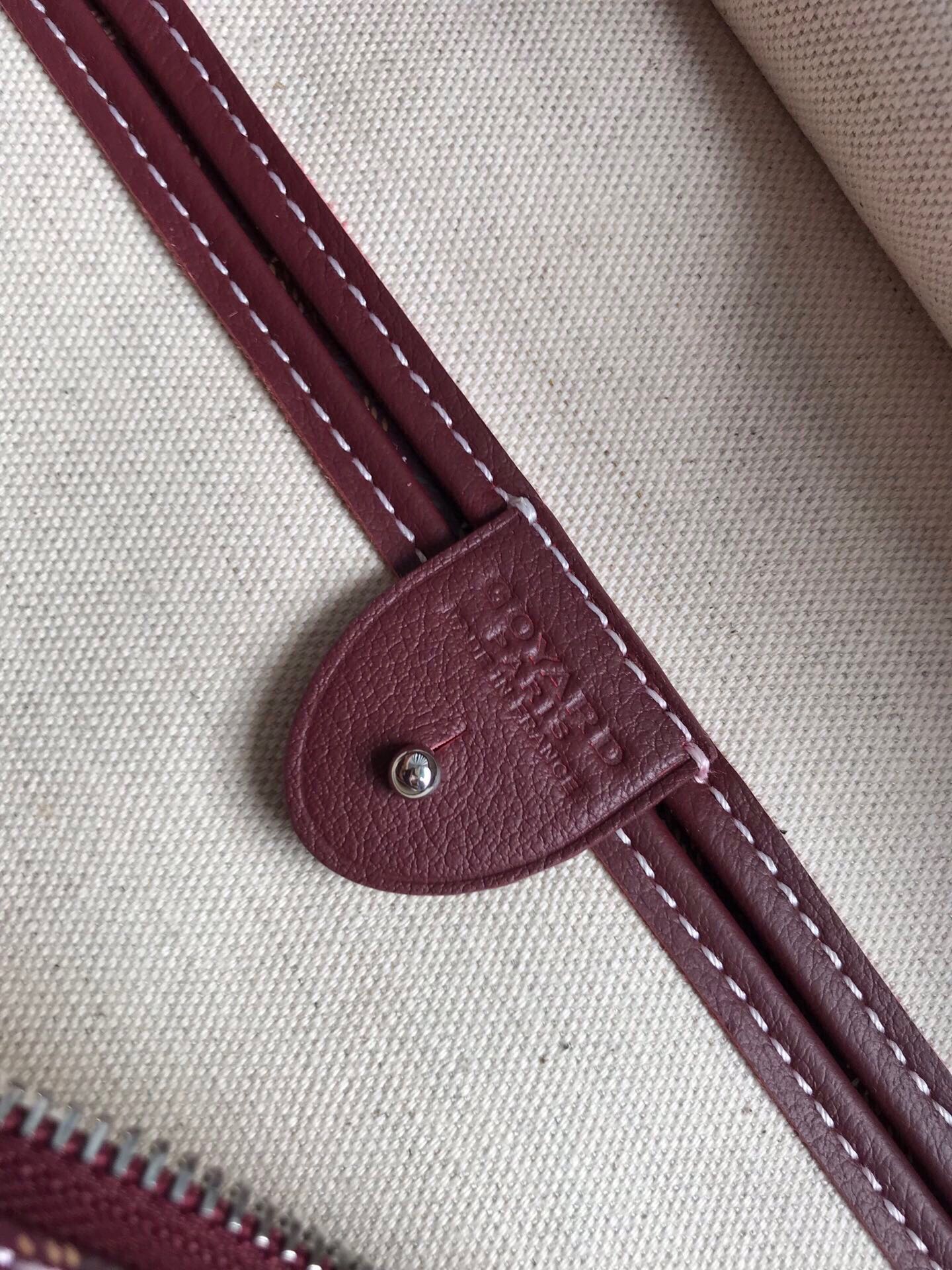Goyard Burgundy PVC Leather Artois PM Tote Bag Goyard