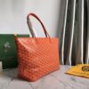 Goyard Saint Louis Orange Coated Canvas Leather GM Tote Goyard