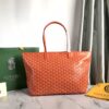 Goyard Saint Louis Orange Coated Canvas Leather GM Tote Goyard