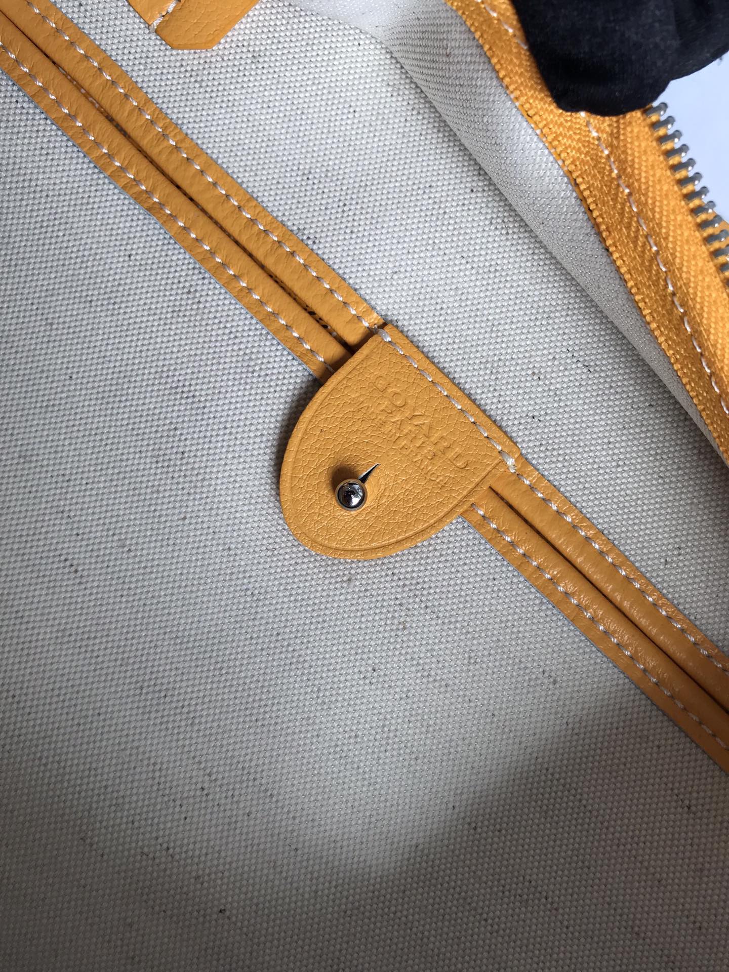 Goyard Yellow Goyardine Coated Canvas and Leather
