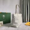 Goyard White Goyardine Coated Canvas and Leather Saint