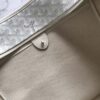 Goyard White Goyardine Coated Canvas and Leather Saint