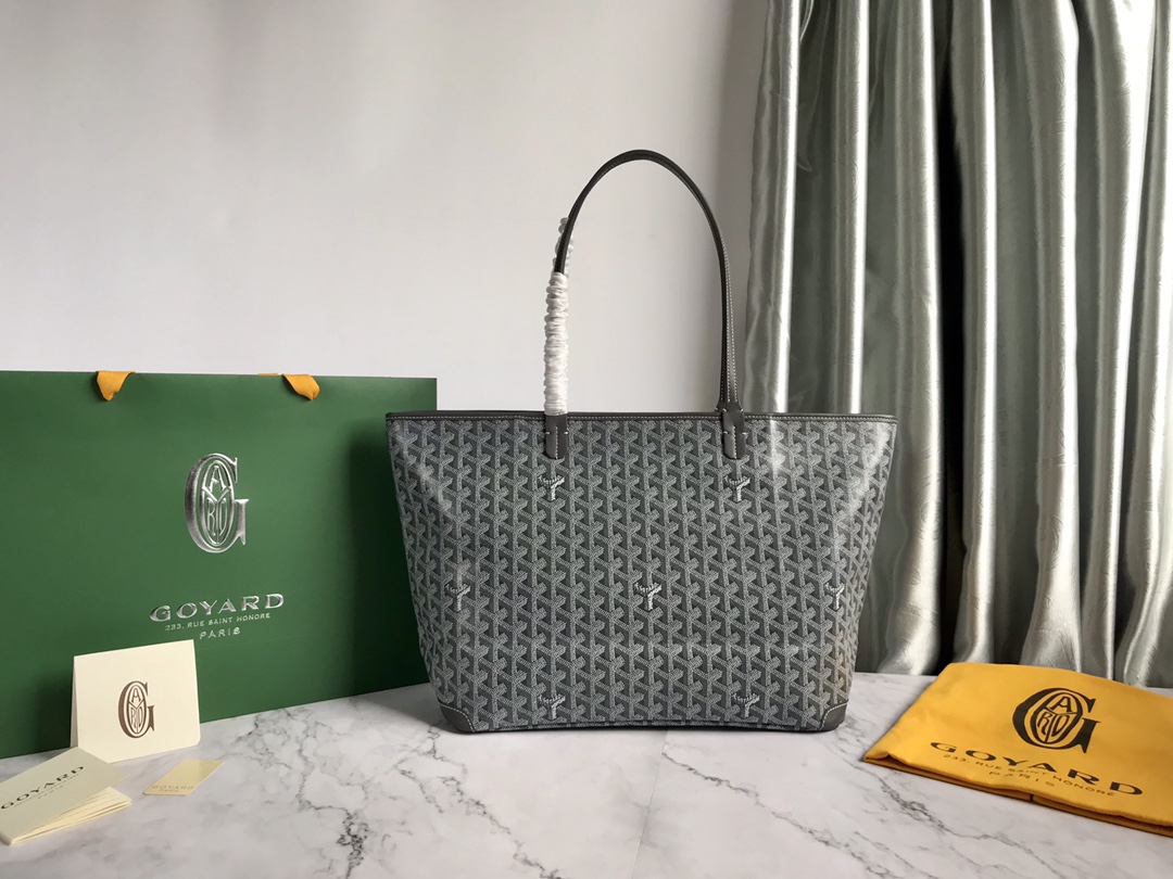 Goyard Saint Louis PM Tote Bag Pouch Gray Shopping