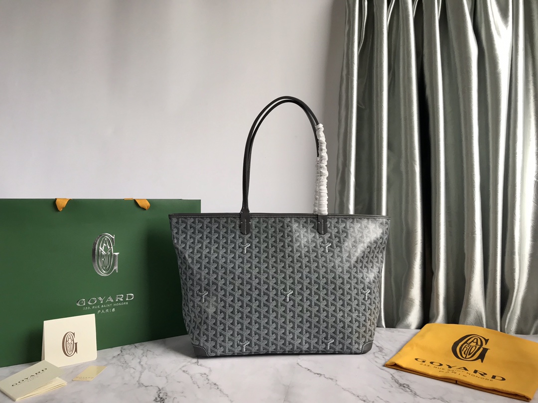 Goyard Saint Louis PM Tote Bag Pouch Gray Shopping