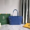 Goyard Brown/Navy Blue Coated Canvas Saint Louis Tot