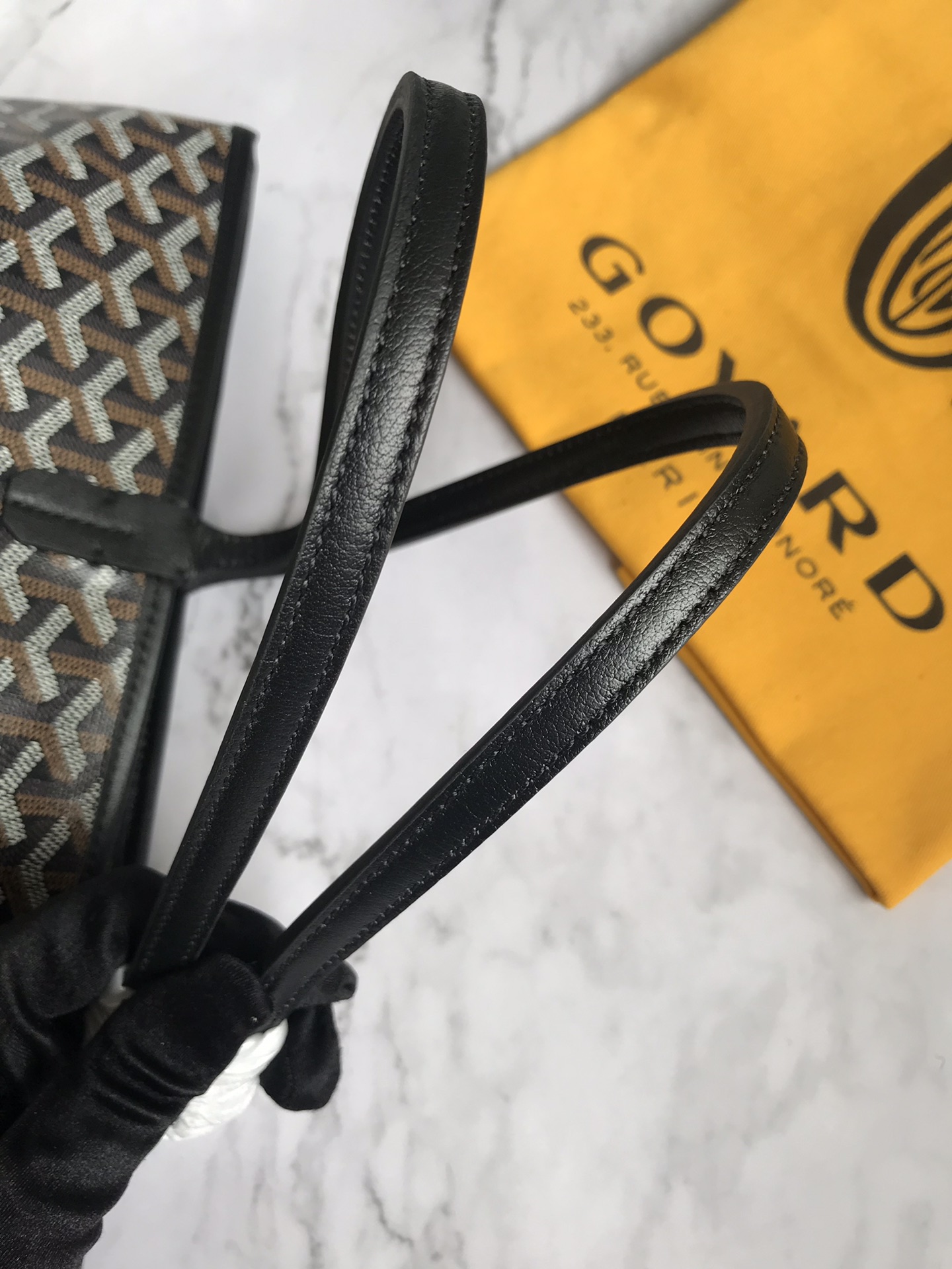 Goyard Goyardine Artois Tote PM Black Canvas & Chevroches