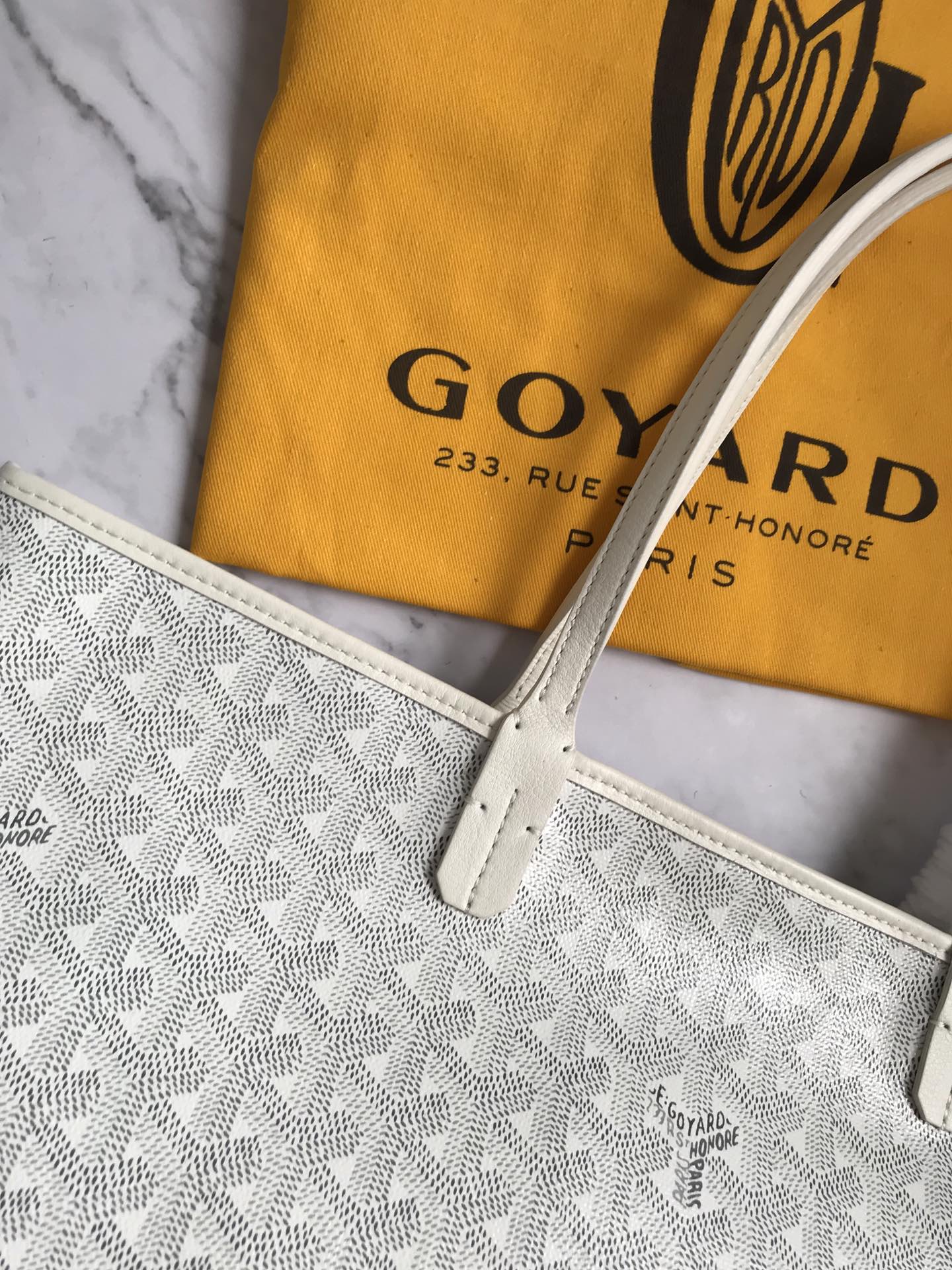 GOYARD Goyardine Saint Louis PM White 1487517