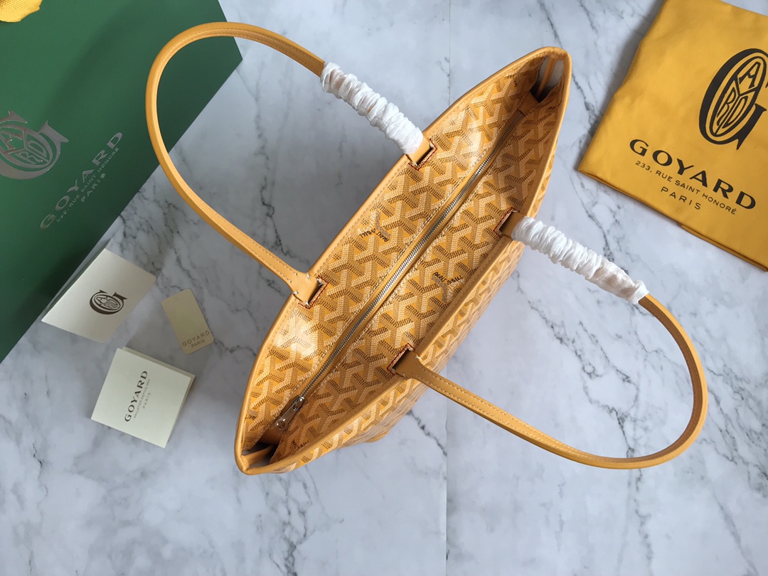 bag Goyard Saint Louis GM Tote Bag Yellow Best Quality