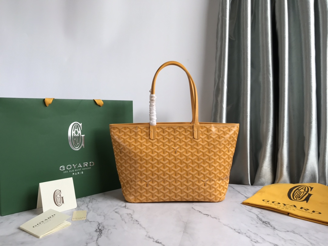 bag Goyard Saint Louis GM Tote Bag Yellow Best Quality