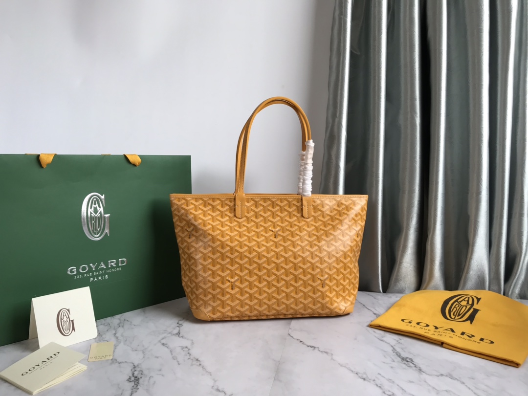 bag Goyard Saint Louis GM Tote Bag Yellow Best Quality