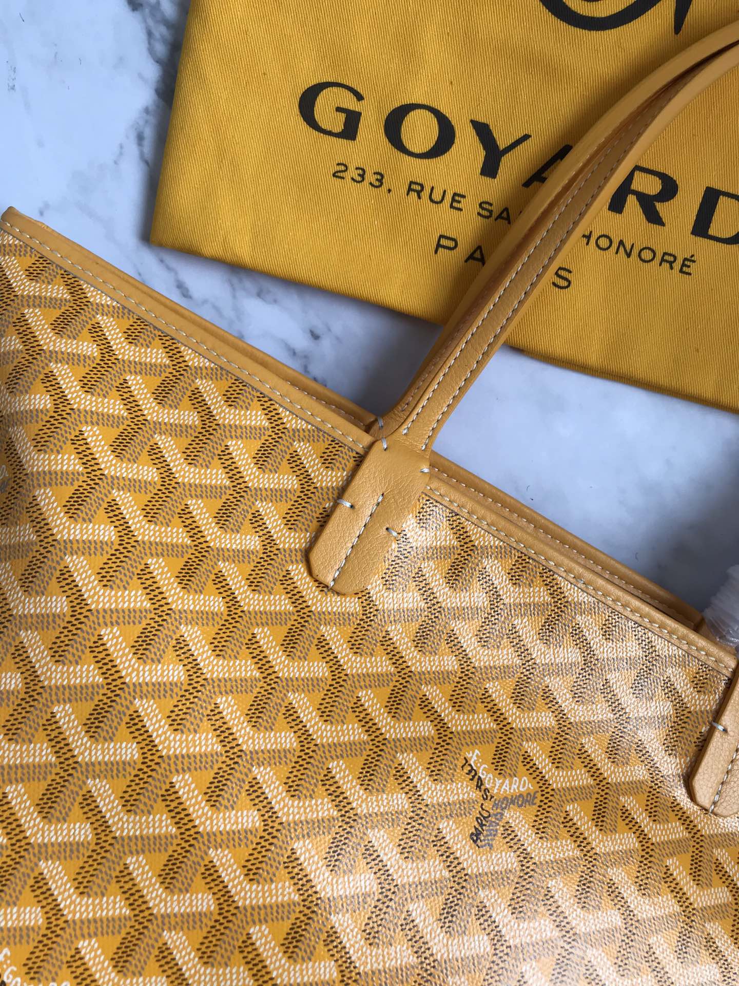 bag Goyard Saint Louis GM Tote Bag Yellow Best Quality