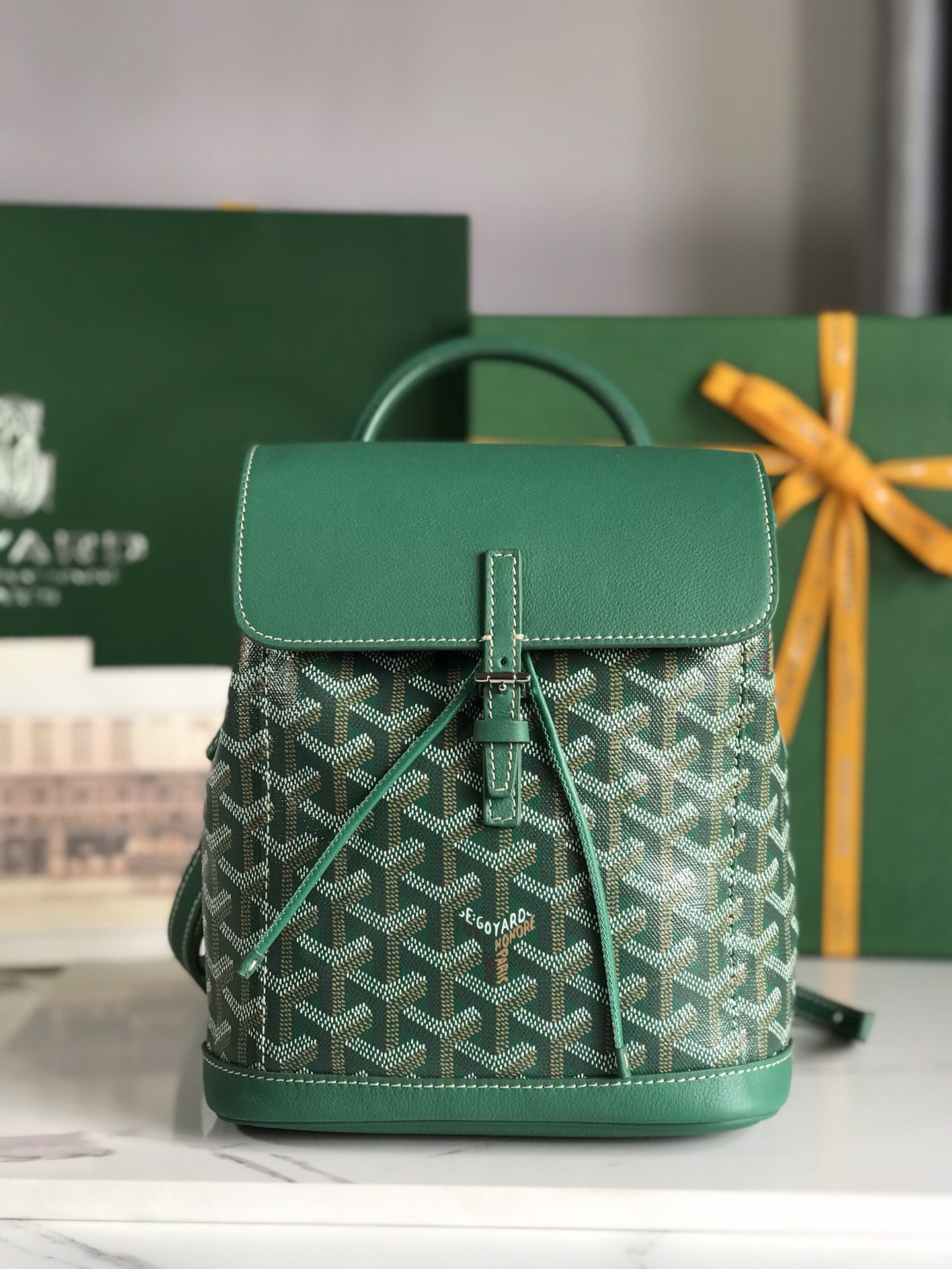 Goyard Alpin Backpack Goyardine Green –