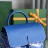 GOYARD Goyardine Calfskin Mini Alpin Backpack Sky Blue 1525974