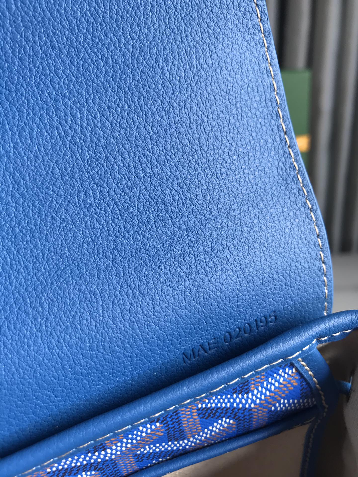 GOYARD Goyardine Calfskin Mini Alpin Backpack Sky Blue 1525974