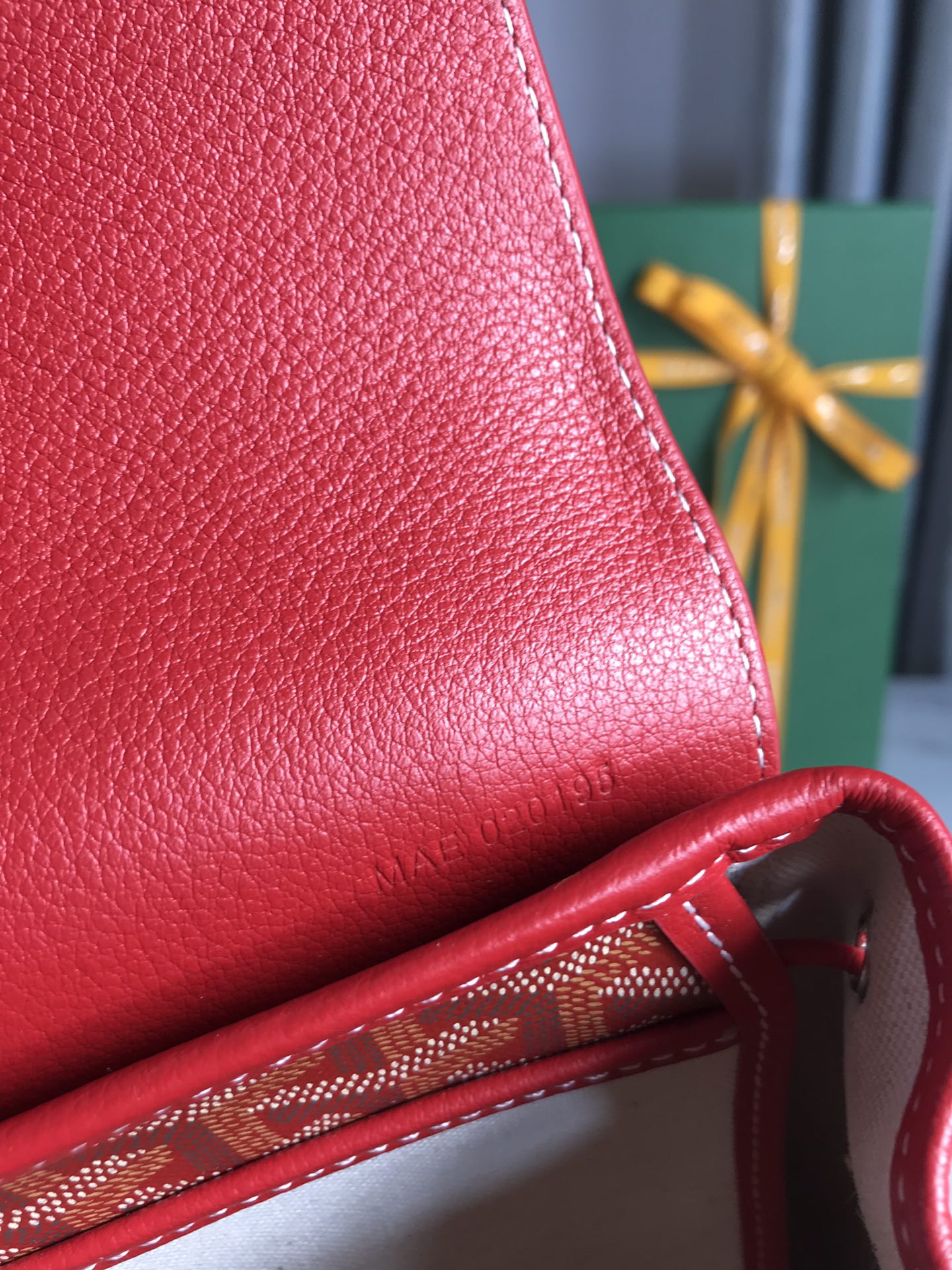 GOYARD Goyardine Calfskin Mini Alpin Backpack Red 82708